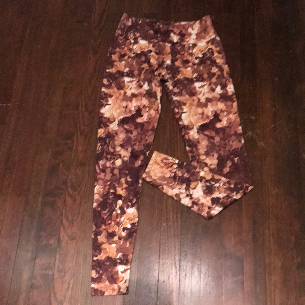 Onzie Gold Sequin Yoga Leggings